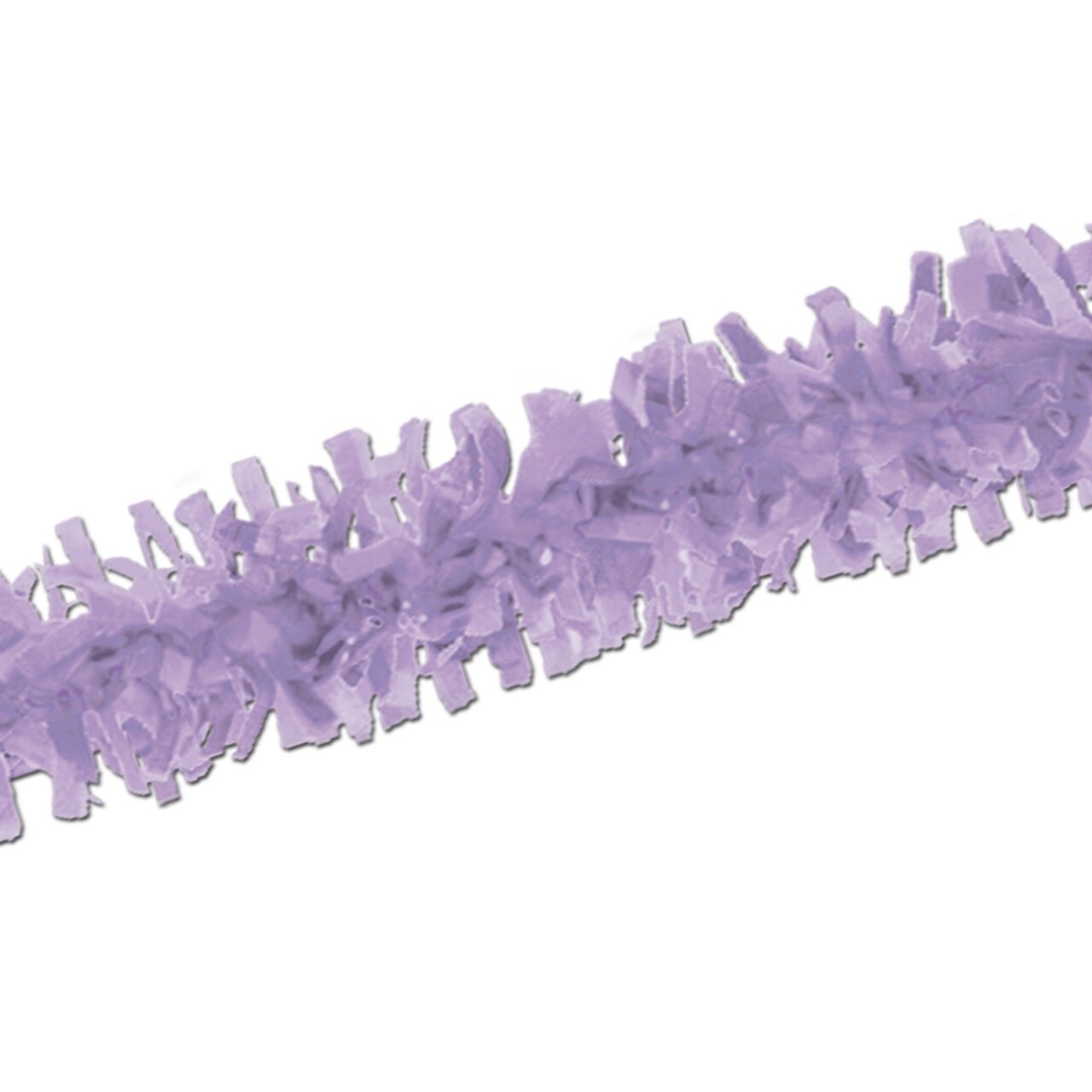Beistle Club Pack of 12 Packaged Lavender Purple Tissue Festooning Decorations 25'